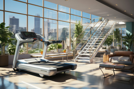 health and wellness-themed AI visuals for fitness and medical industriesの素材