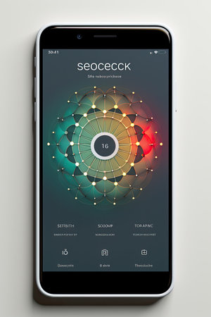 Mobile App UI Mock-up: Generate a sleek and modern UI mock-up for a mobile app using AIの素材