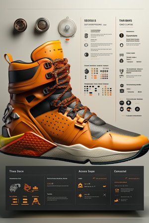 E-commerce Website Product Page Mock-up: Design an engaging product page UI mock-up for an e-commerce website with AIの素材