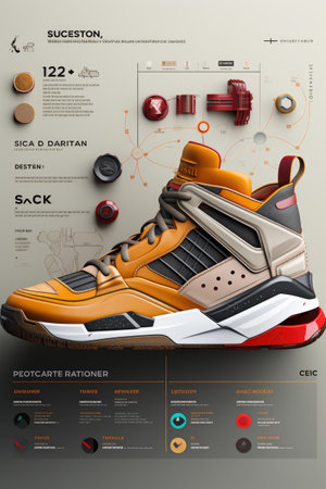 E-commerce Website Product Page Mock-up: Design an engaging product page UI mock-up for an e-commerce website with AIの素材