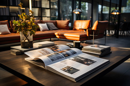 Print Material Layout: Design a brochure, poster, or magazine layout with AI assistanceの素材