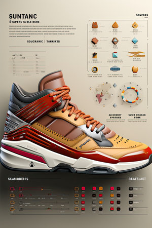 E-commerce Website Product Page Mock-up: Design an engaging product page UI mock-up for an e-commerce website with AIの素材