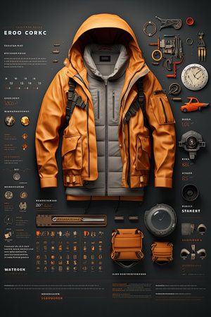 E-commerce Website Product Page Mock-up: Design an engaging product page UI mock-up for an e-commerce website with AIの素材