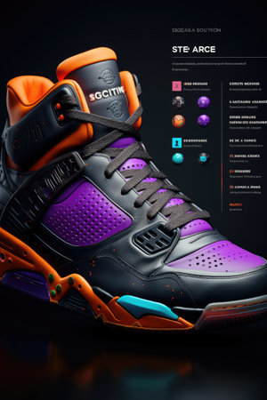 E-commerce Website Product Page Mock-up: Design an engaging product page UI mock-up for an e-commerce website with AIの素材