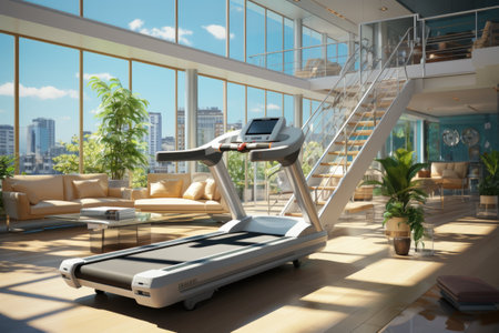 health and wellness-themed AI visuals for fitness and medical industriesの素材