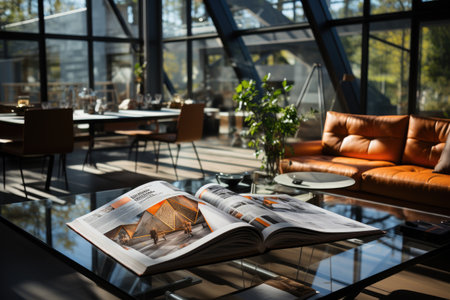 Print Material Layout: Design a brochure, poster, or magazine layout with AI assistanceの素材