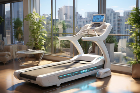 health and wellness-themed AI visuals for fitness and medical industriesの素材