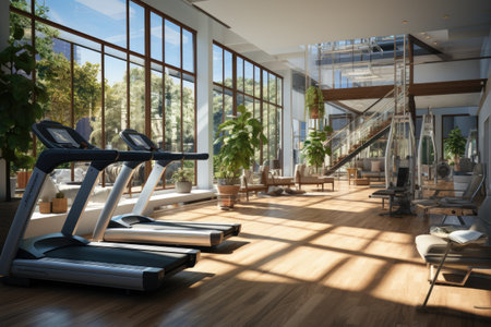 health and wellness-themed AI visuals for fitness and medical industriesの素材