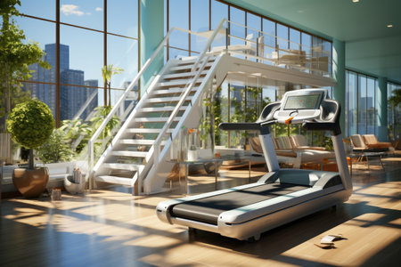 health and wellness-themed AI visuals for fitness and medical industriesの素材