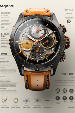 E-commerce Website Product Page Mock-up: Design an engaging product page UI mock-up for an e-commerce website with AIの素材