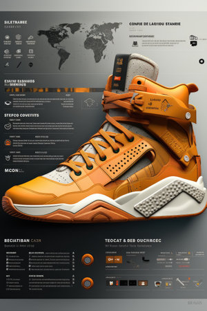 E-commerce Website Product Page Mock-up: Design an engaging product page UI mock-up for an e-commerce website with AIの素材