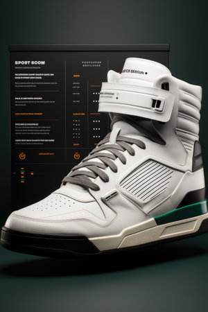 E-commerce Website Product Page Mock-up: Design an engaging product page UI mock-up for an e-commerce website with AIの素材