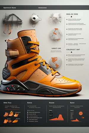 E-commerce Website Product Page Mock-up: Design an engaging product page UI mock-up for an e-commerce website with AIの素材