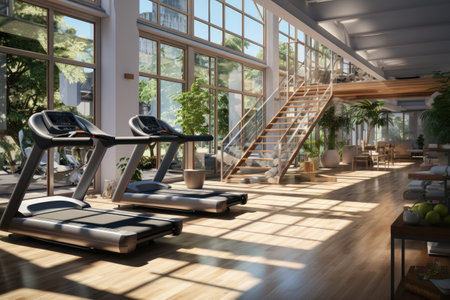 health and wellness-themed AI visuals for fitness and medical industriesの素材