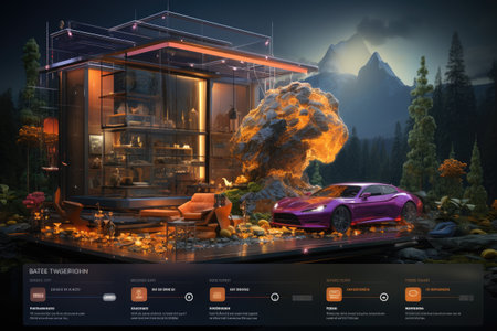 Website Interface: Create an intuitive and user-friendly website interface using AI design toolsの素材