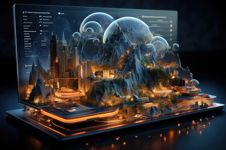 Website Interface: Create an intuitive and user-friendly website interface using AI design toolsの素材