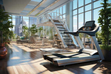 health and wellness-themed AI visuals for fitness and medical industriesの素材