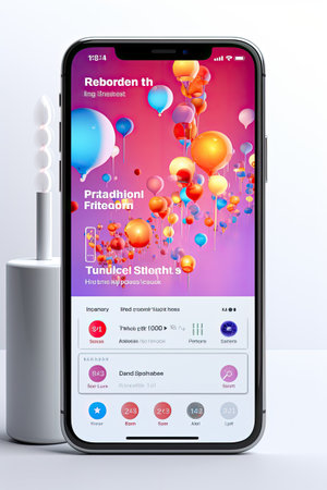 Social Media Feed UI Mock-up: Design a visually appealing mock-up for a social media feed with AI assistance.の素材