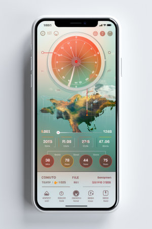 Healthcare App UI Mock-up: Generate a user-friendly UI mock-up for a healthcare or medical application with AI.の素材