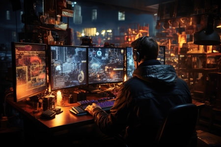 Cybersecurity: Implement AI for real-time threat detection and response in cybersecurityの素材