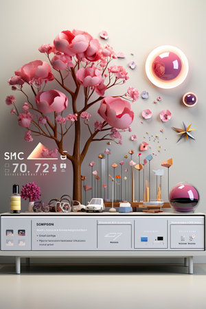 Social Media Feed UI Mock-up: Design a visually appealing mock-up for a social media feed with AI assistance.の素材