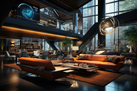 AI visuals related to economics and finance for business and financial institutionsの素材