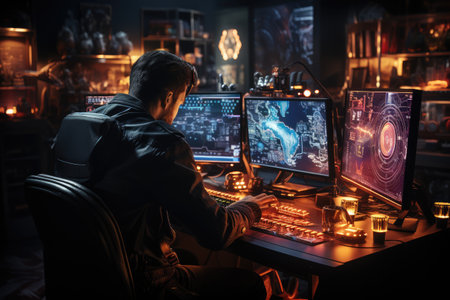 Cybersecurity: Implement AI for real-time threat detection and response in cybersecurityの素材