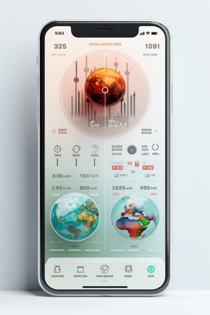 Healthcare App UI Mock-up: Generate a user-friendly UI mock-up for a healthcare or medical application with AI.の素材