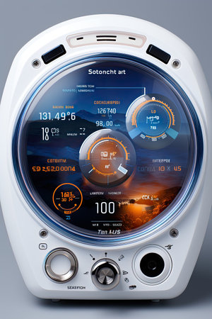 IoT Control Panel UI Mock-up: "Design a user-friendly control panel UI mock-upの素材