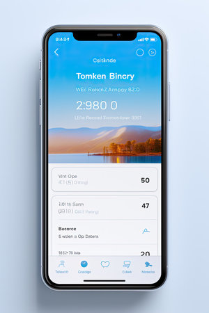 Banking App Transaction Page Mock-up: Generate a transaction page UI mock-up for a mobile banking app with AI assistanceの素材