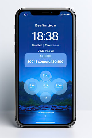 Banking App Transaction Page Mock-up: Generate a transaction page UI mock-up for a mobile banking app with AI assistanceの素材