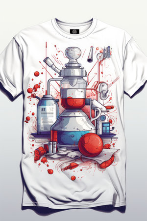 Medical Doctor Nurse Laboratory Professional t-shirt design vectorの素材