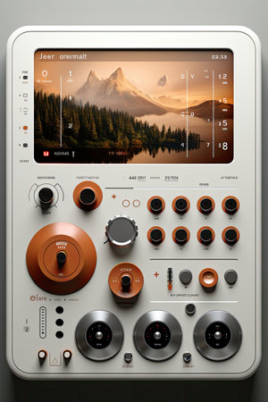 IoT Control Panel UI Mock-up: "Design a user-friendly control panel UI mock-upの素材