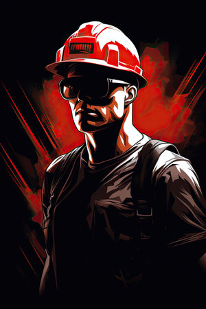 Workers ,Professional t-shirt design vectorの素材