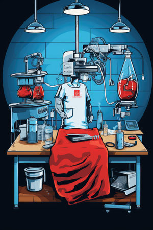 Medical Doctor Nurse Laboratory Professional t-shirt design vectorの素材