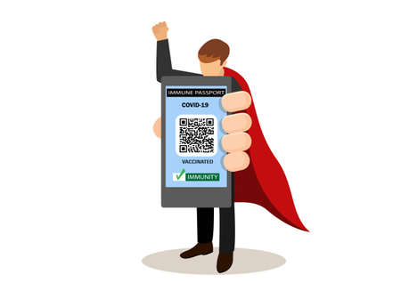 Vaccination certificates that business people can have freedom of movement electronic health...