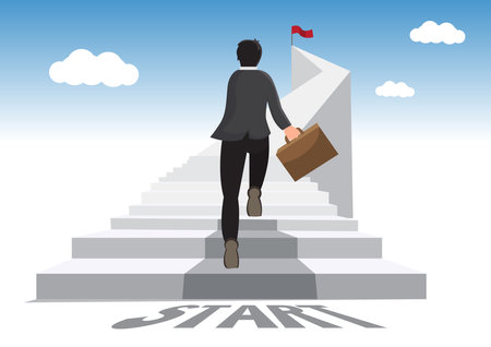 Jogging people. Women running. Practicing for a marathon. Health concept. flat style vector illustrationのイラスト素材