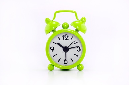A Little green clock.の写真素材