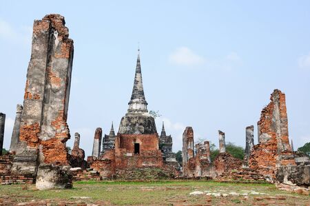 Wat Prasrisanpeth,Ayutthaya,Thailand.の写真素材