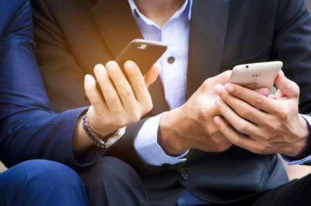Business People Meeting Corporate Digital Device Connection Concept