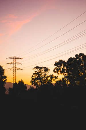 Pink skyの写真素材
