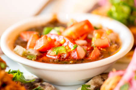 Colorful maxican food