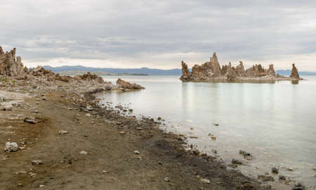 Tufa at Mono Lake, U.S.Aの写真素材