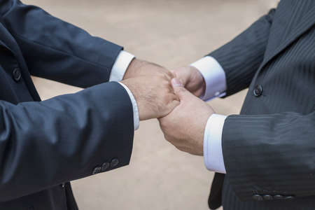 gay couple exchanging vowの写真素材