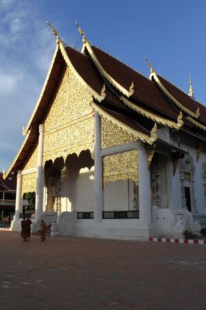 Temple in Chaingmai Thailandの写真素材