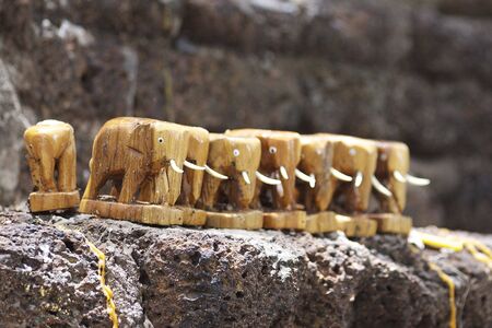 Elephant in templeの写真素材