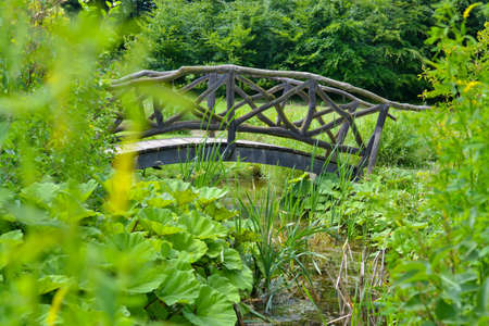 Wooden bridgeの写真素材