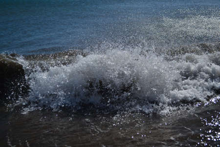 Broken waveの写真素材