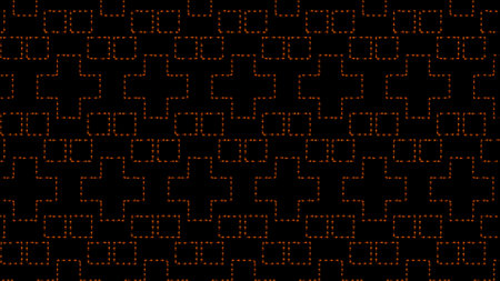 Glowing looping neon effect background, black background.