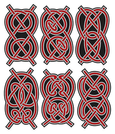Set of vector ancient celtic design elementsのイラスト素材
